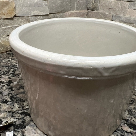 Haberdashery small vintage crock butter crock - Picture 10 of 11